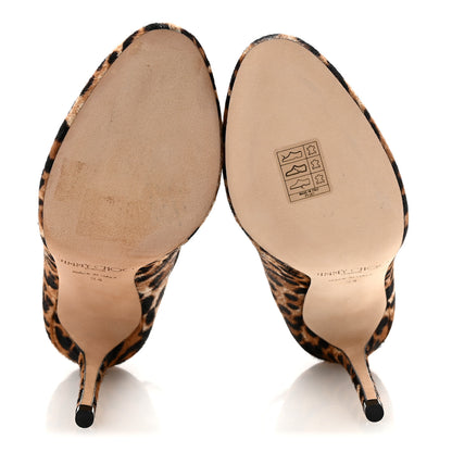 Jimmy Choo Pony Hair Leopard Helena Pumps 34 Natural 6 of 11