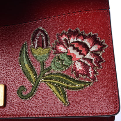 Gucci Calfskin Web Floral Embroidered Small Dionysus Shoulder Bag Hibiscus Red 12 of 12