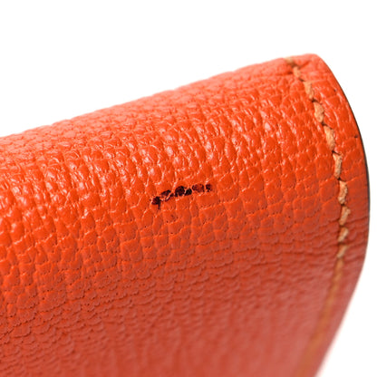 Hermes Chevre Mysore Bearn Gusset Wallet Feu 13 of 13