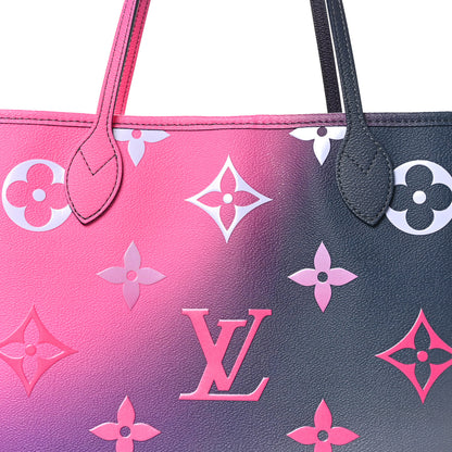 Louis Vuitton Monogram Giant Spring In The City Neverfull MM Midnight Fuchsia 8 of 10