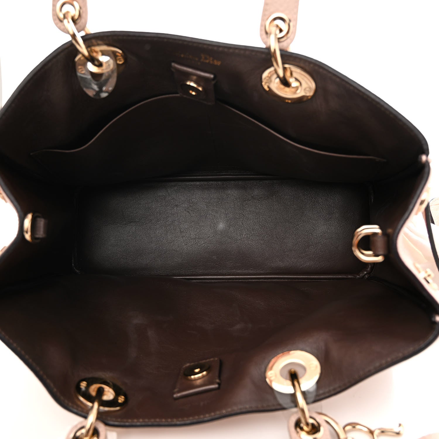 Christian Dior Bullcalf Medium Diorissimo Tote Rose Poudre 6 of 14