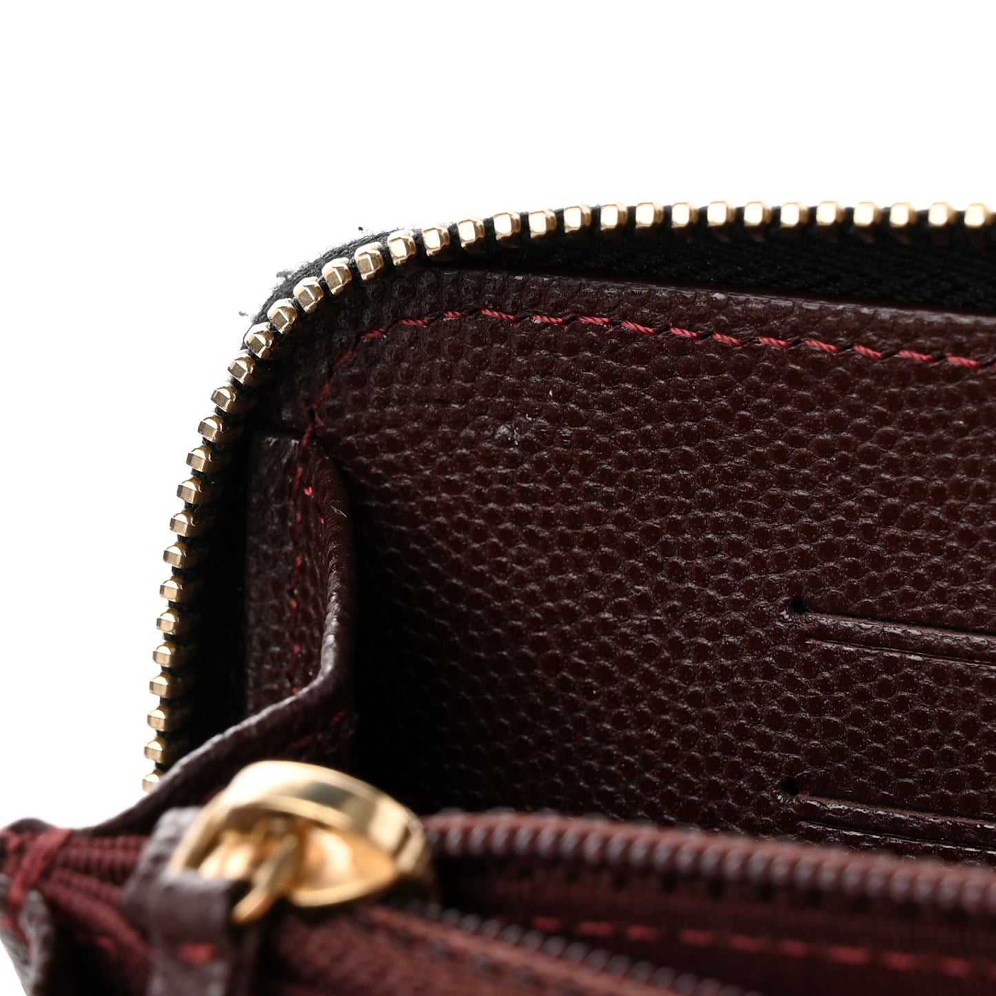 Caviar Quilted Small Zip Around Wallet Black