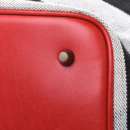 Burberry Canvas Mega Check Medium Ashby Hobo Cadmium Red 18 of 27