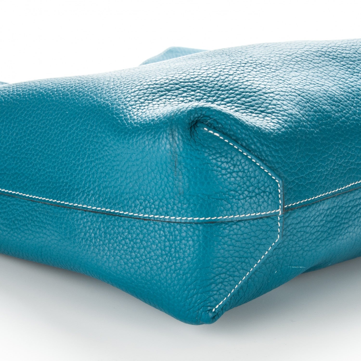 Hermes Taurillon Clemence Double Sens 36 Reversible Tote Bleu Sapphire Izmir 7 of 19