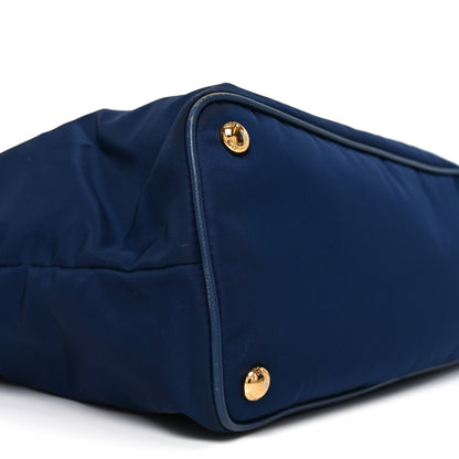 Prada Tessuto Nylon Saffiano Tote Baltico 8 of 9