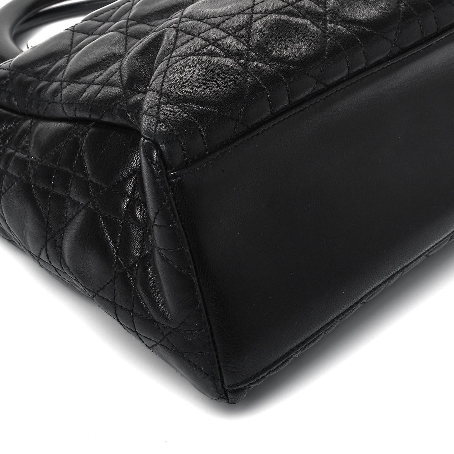 Lambskin Cannage Medium Lady Dior Black