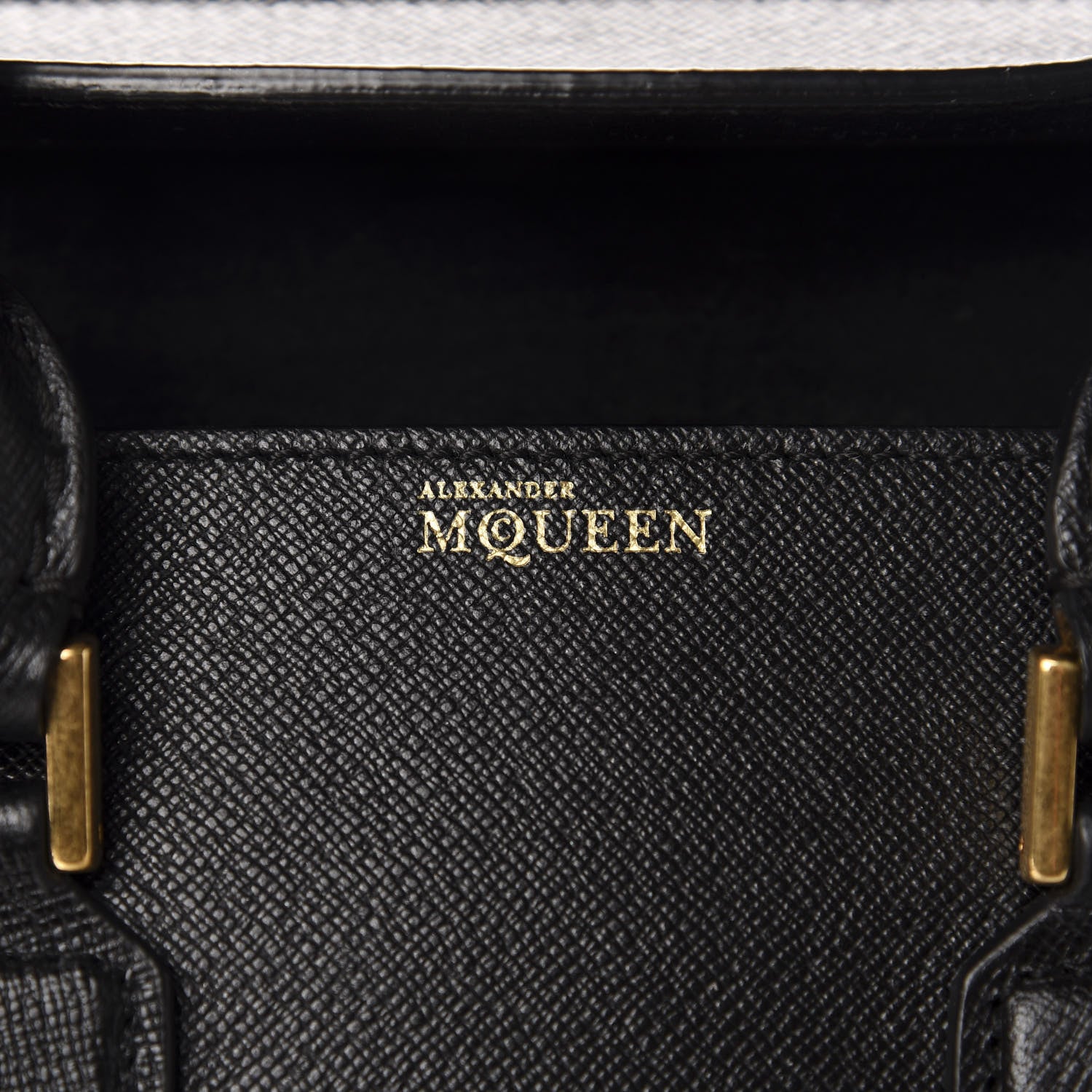 Alexander McQueen Grained Calfskin Large Heroine Black 9 of 12