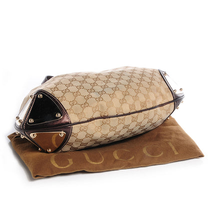 Gucci Monogram Mink Indy Small Top Handle Bag Metallic 4 of 7