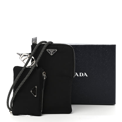 Prada Tessuto Re-Nylon Double Pouch Black 7 of 7