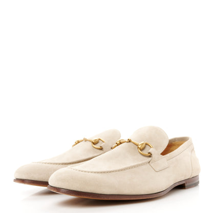 Gucci Suede Mens Horsebit Loafers 10.5 Oatmeal 3 of 9