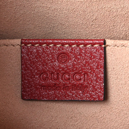 Gucci GG Supreme Monogram Flora Web Ophidia Pouch Red 6 of 9