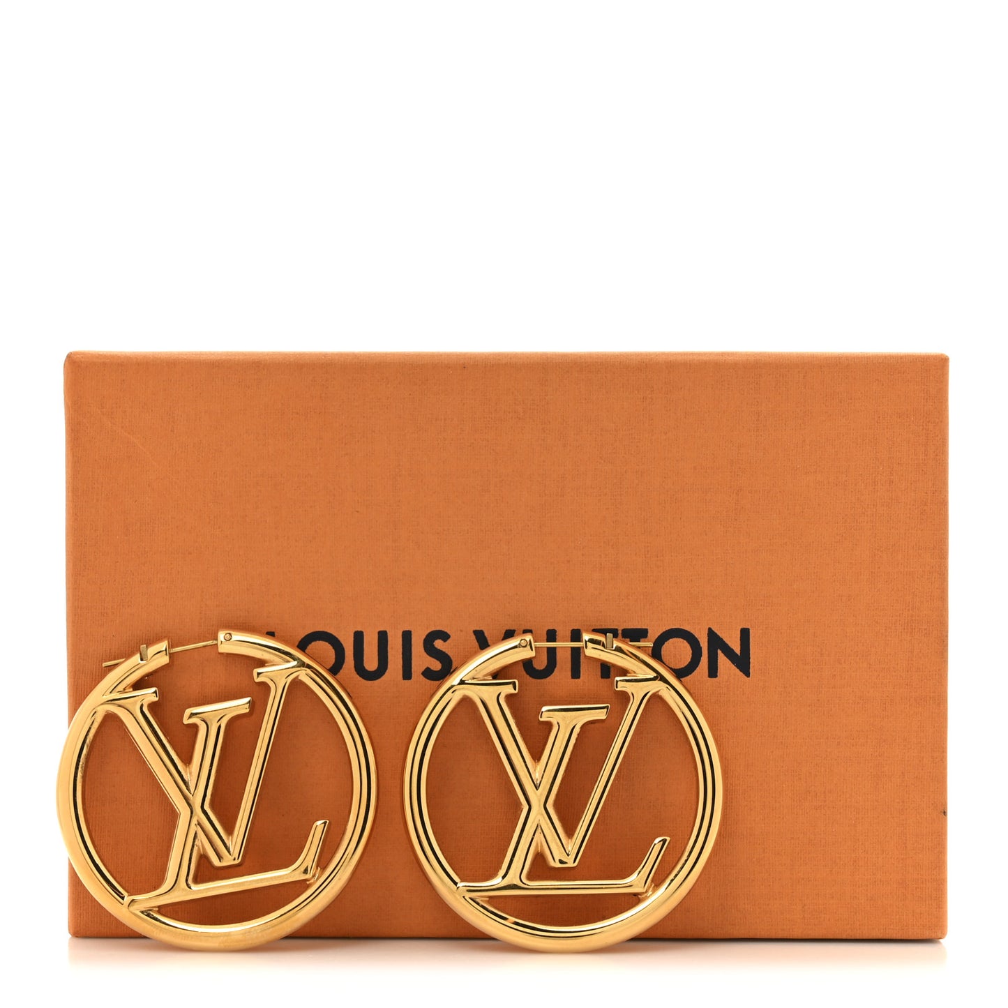 Metal Louise Hoop Earrings Gold