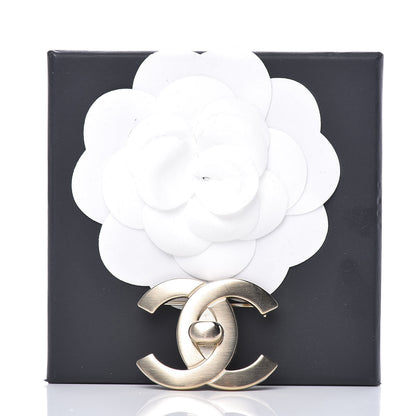 Chanel CC Turnlock Brooch Gold 6 of 6