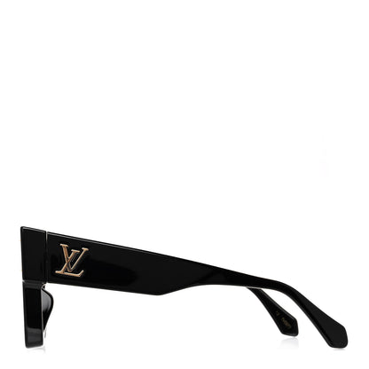 Louis Vuitton Acetate Cyclone Sunglasses Z1578E Black 3 of 10