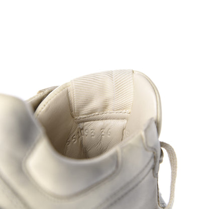 Gucci Calfskin Mouth Print Womens Rhyton Sneakers 36 Ivory 9 of 10