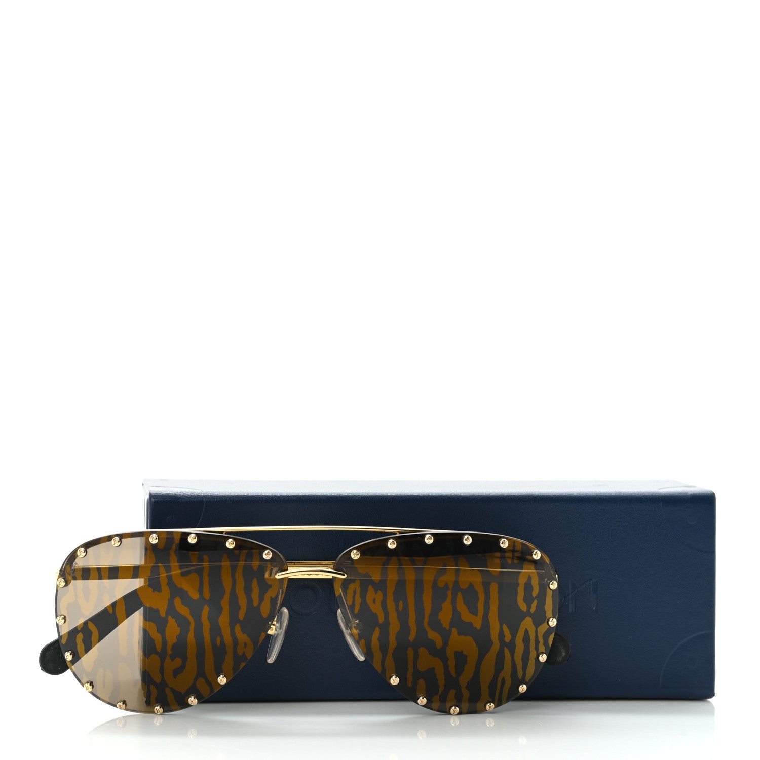 Louis Vuitton Aviator Sunglasses Z1115U Brown 9 of 9