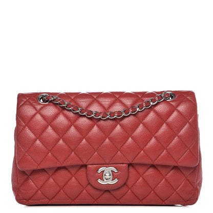 Chanel Caviar Quilted Medium Double Flap Red 1 of 17