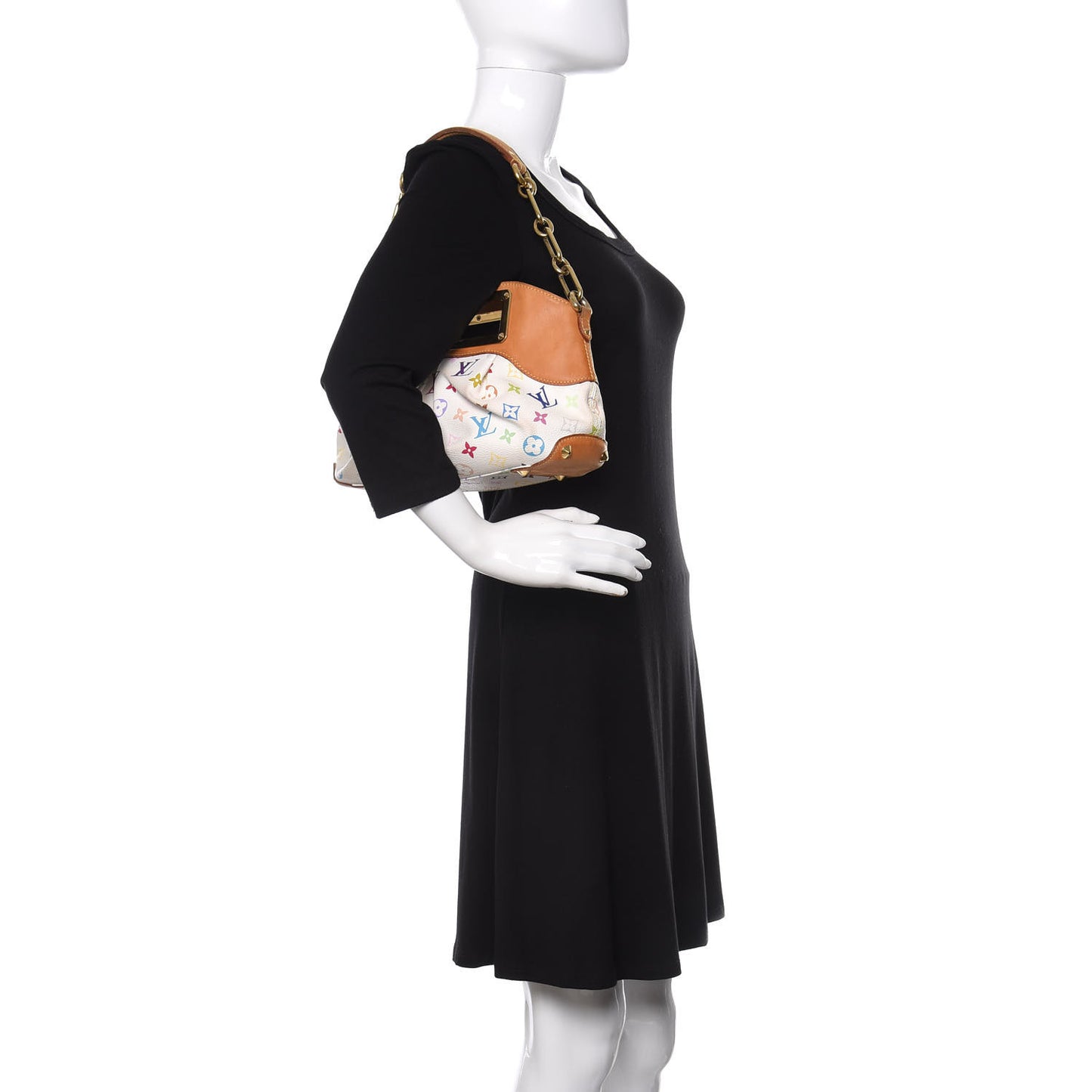 Monogram Multicolor Judy PM White