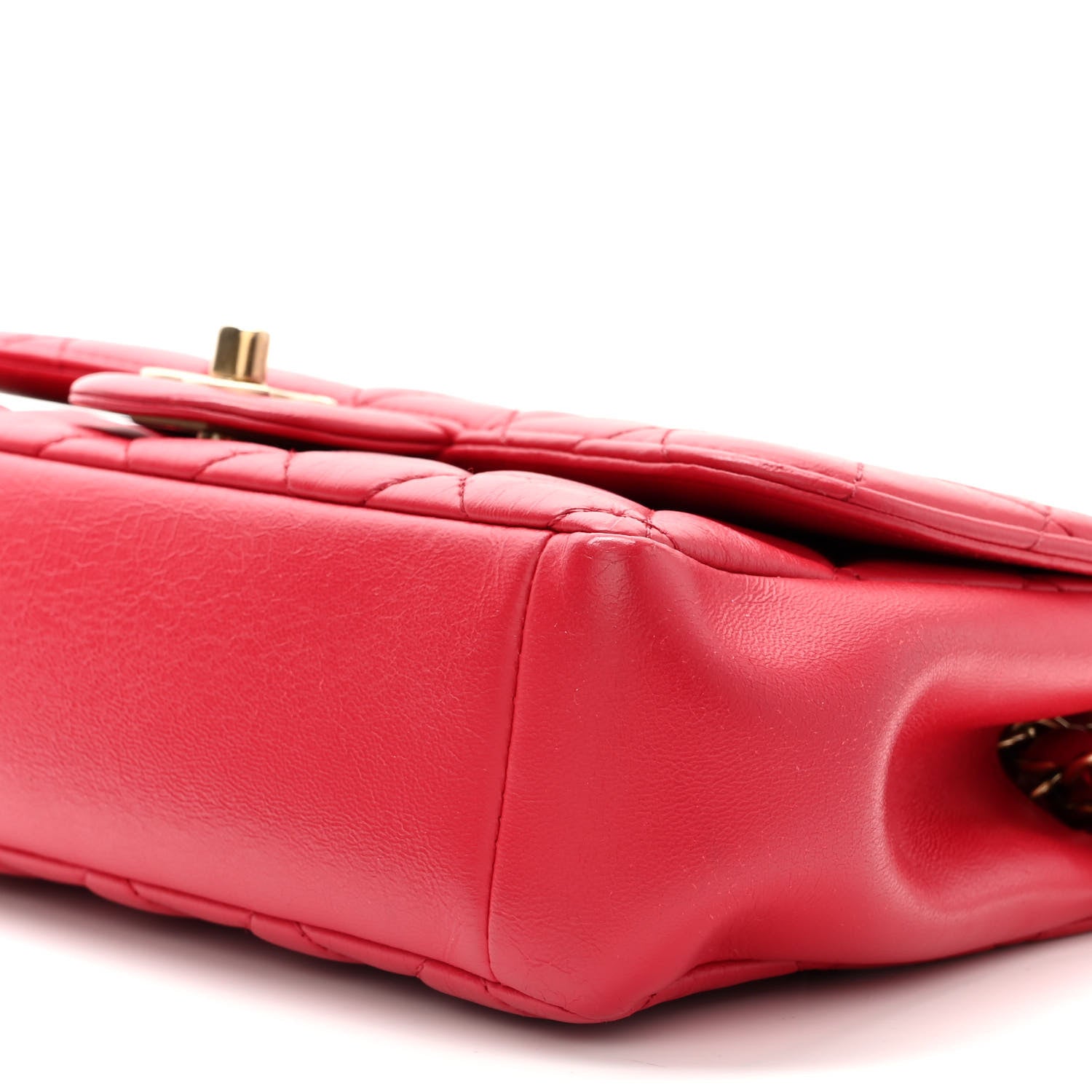 Chanel Lambskin Quilted Mini Mademoiselle Chic Flap Dark Pink 10 of 12