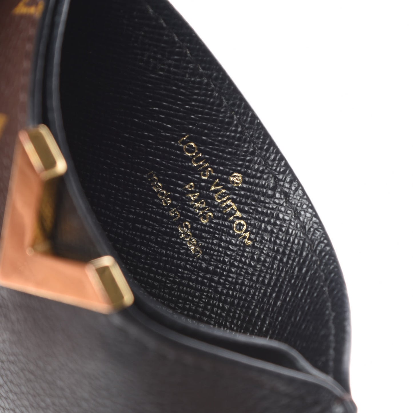 Monogram Calfskin Kimono Card Holder Black