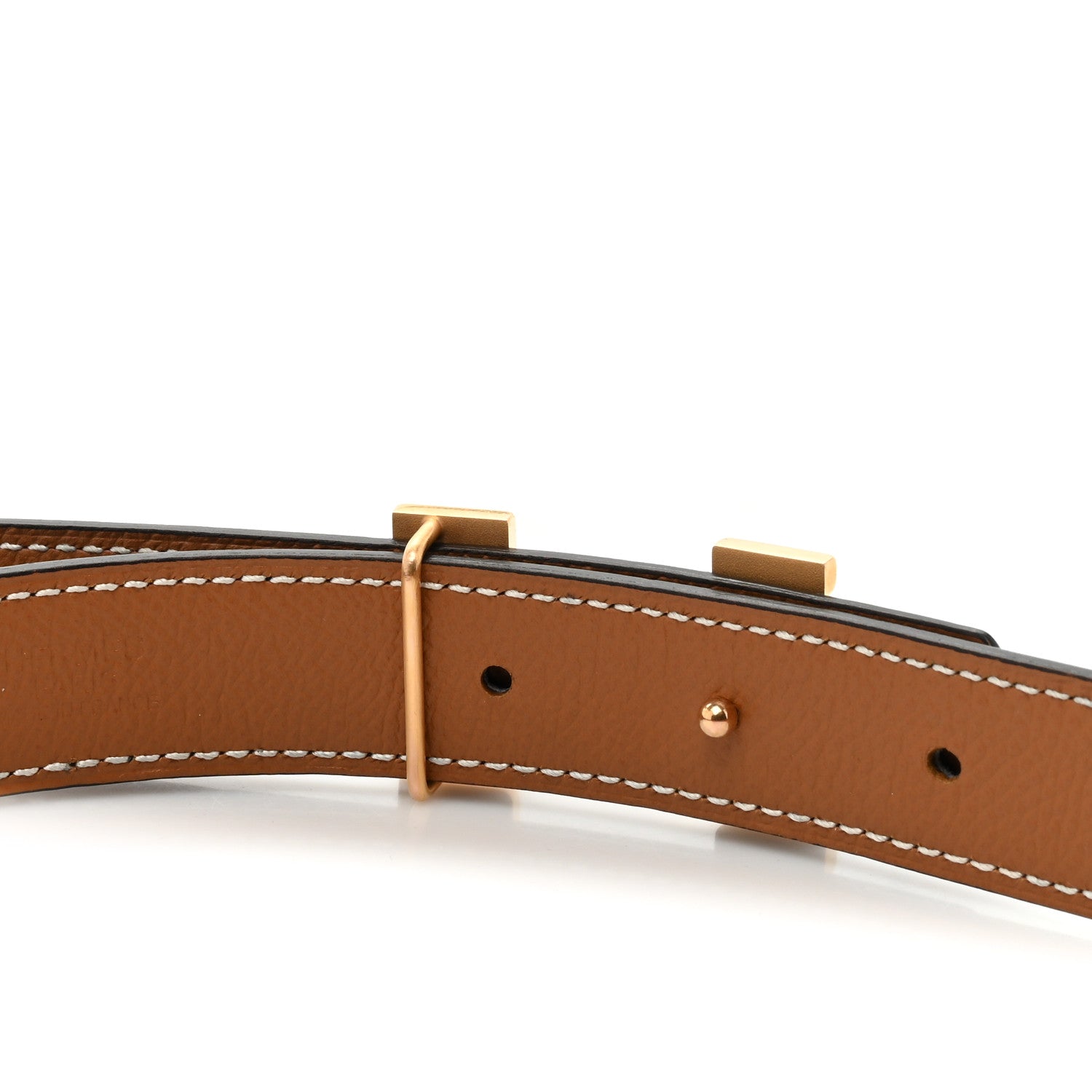 Hermes Epsom Swift 24mm Constance H Belt 90 36 Gold Black 3 of 6