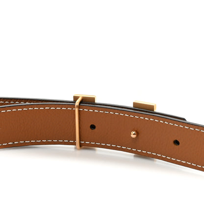 Hermes Epsom Swift 24mm Constance H Belt 90 36 Gold Black 3 of 6