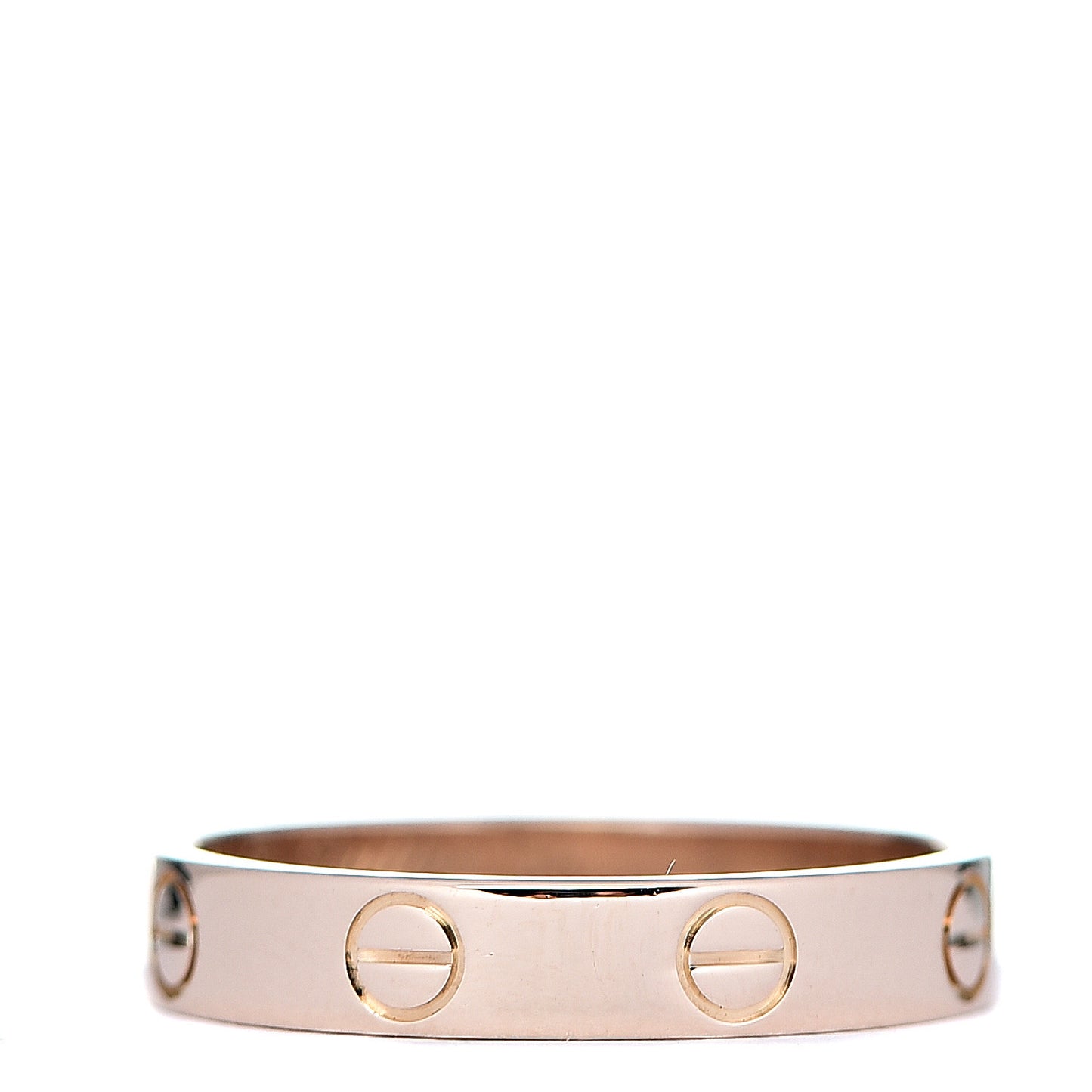 18K Pink Gold 3.5mm LOVE Wedding Band Ring 54 6.75