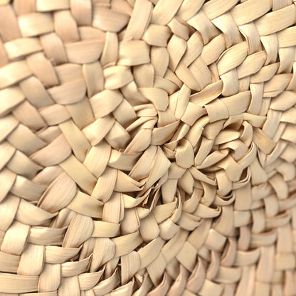 Chloe Raffia Small Grain Calfskin Small Marcie Basket Crossbody Tan 11 of 11