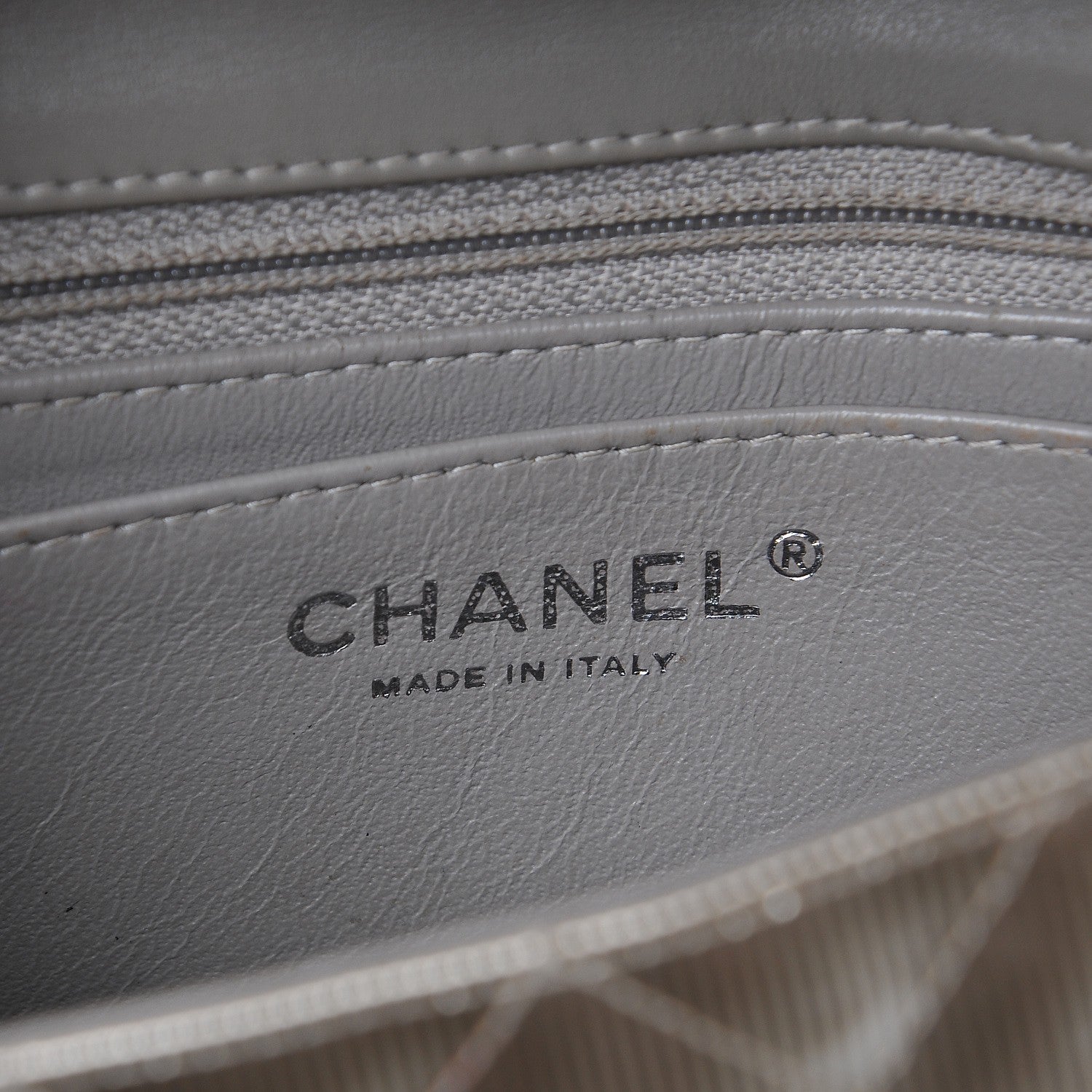 Chanel Striated Patent Quilted Mini Rectangular Flap Gold 6 of 7