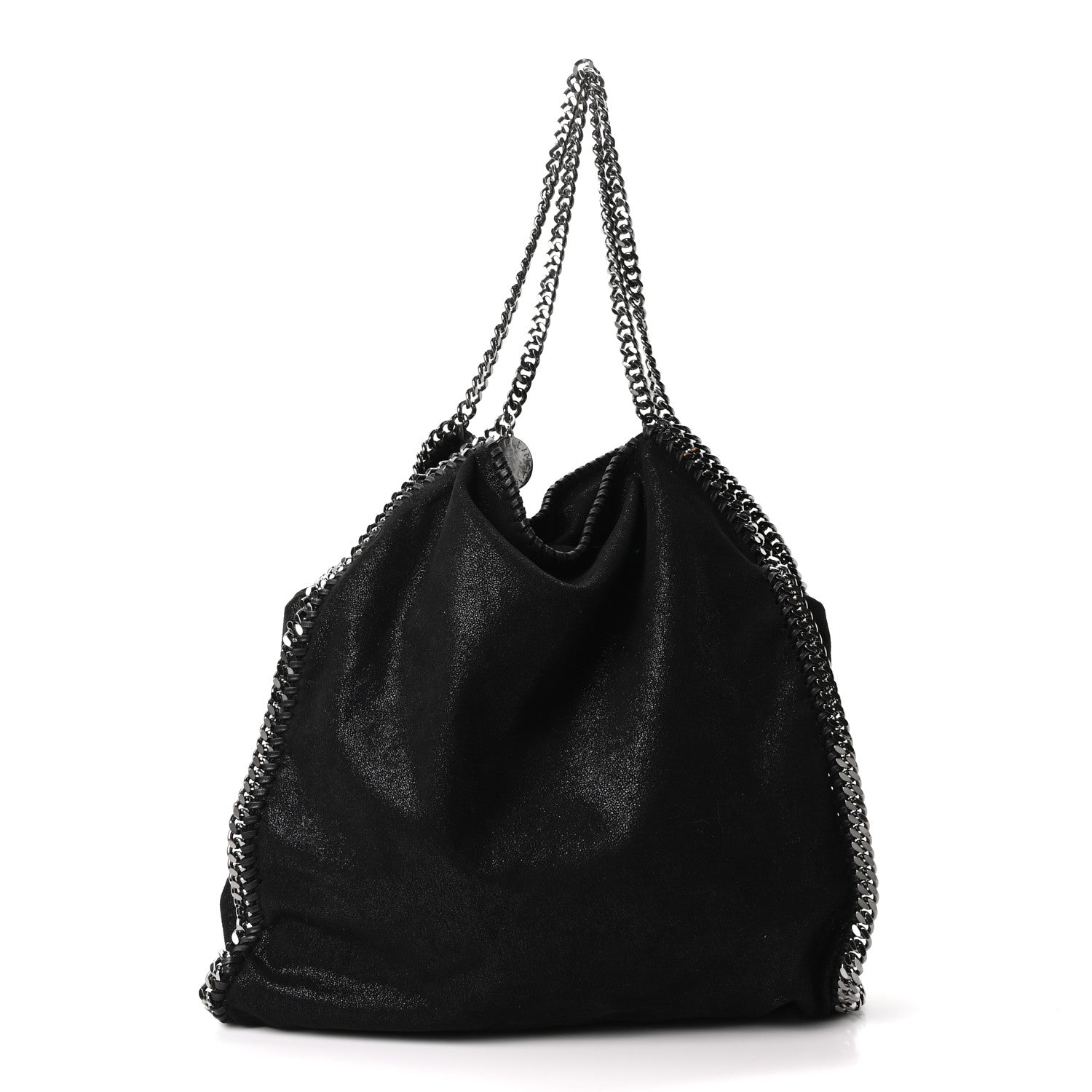 Stella McCartney Shaggy Deer Big Falabella Tote Black 1 of 10