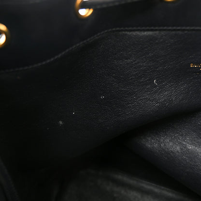 Saint Laurent Canvas All-Over Monogram Bucket Bag Black 11 of 11