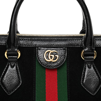 Gucci Suede Patent GG Web Medium Ophidia Boston Black 8 of 10