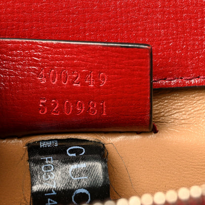 Gucci Straw Jacquard Azalea Calfskin GG Monogram Small Dionysus Shoulder Bag Natural New Cherry Red 7 of 10
