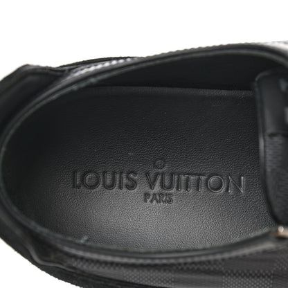 Louis Vuitton Damier Graphite Calfskin Suede Mens Aventure Sneakers 9 7 of 11