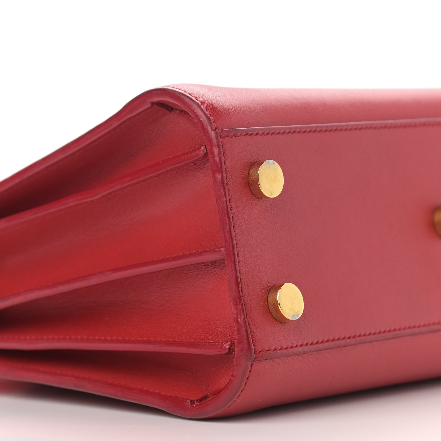 Saint Laurent Calfskin Nano Sac De Jour Lipstick Red 8 of 13