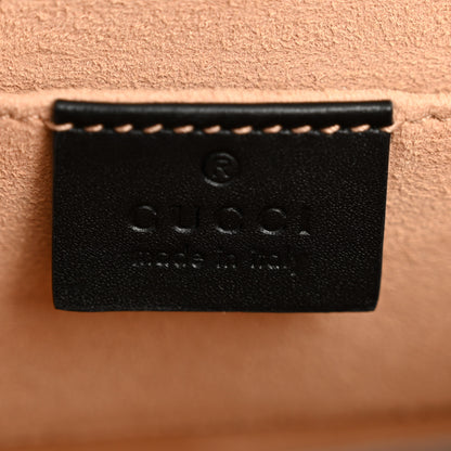 Gucci GG Supreme Monogram Bees Small Padlock Shoulder Bag Black 6 of 13