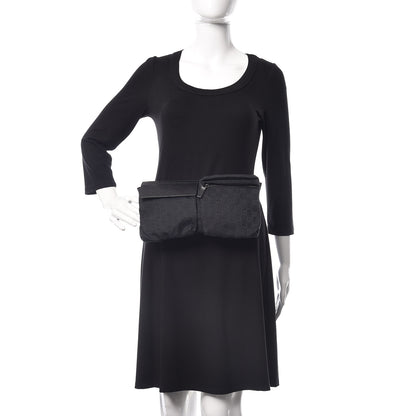 Gucci GG Monogram Double Pocket Belt Bag Black 2 of 9