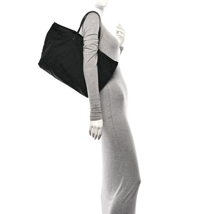 Fendi Nylon Zucca Medium Roll Tote Black 2 of 12