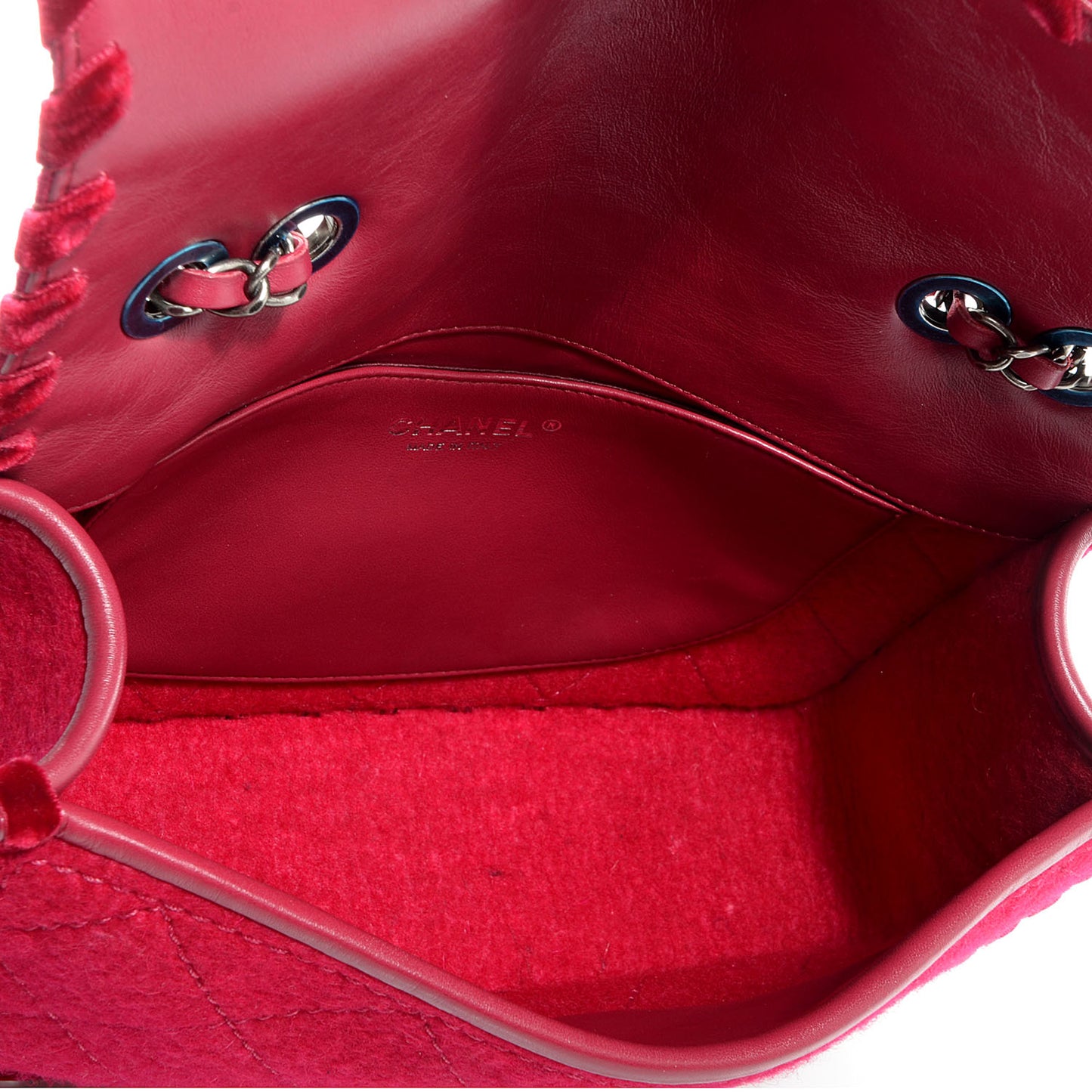 Fancy Felt Flap Dark Pink