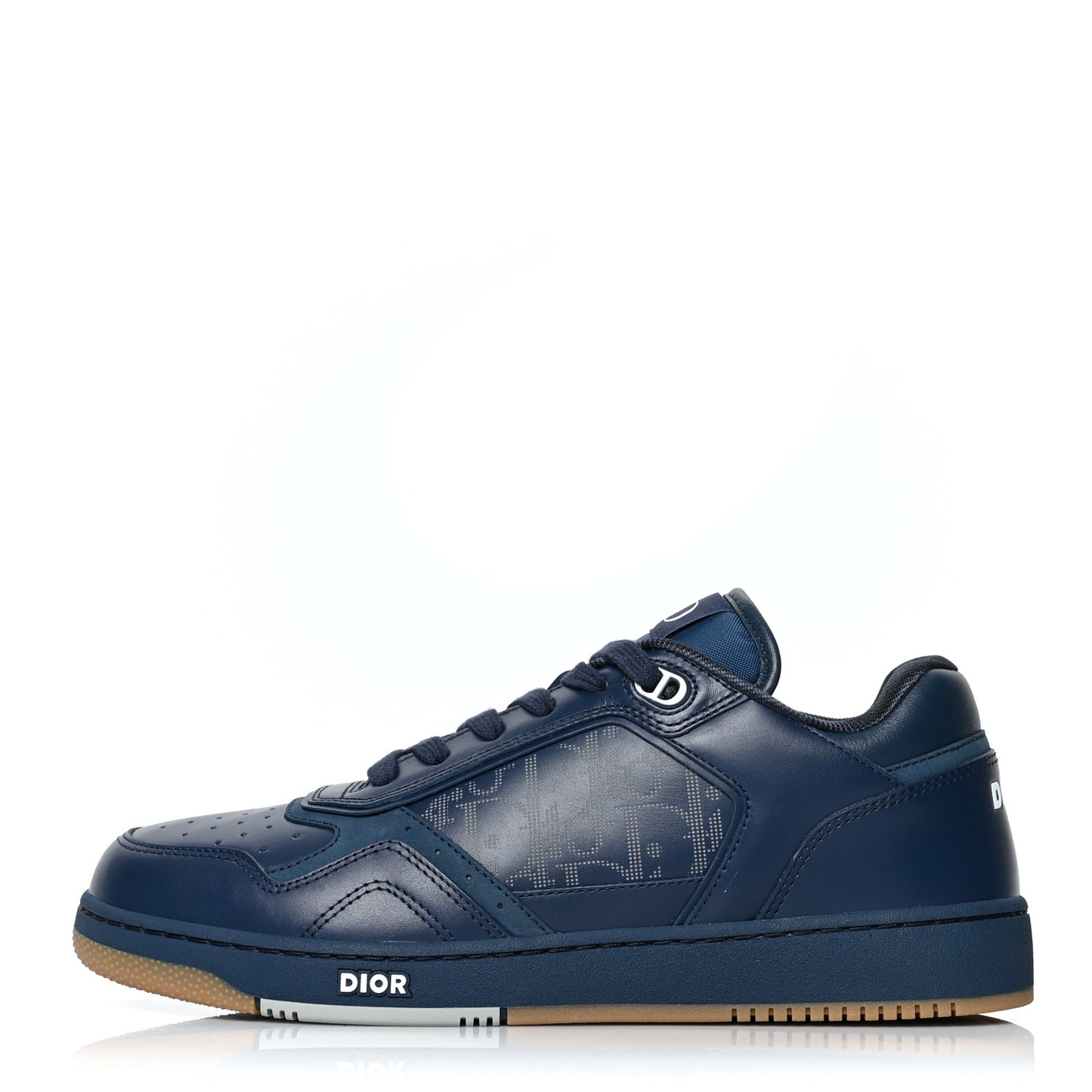 Smooth Calfskin Oblique Galaxy Mens B27 Low Top Sneakers 41 Blue Beige