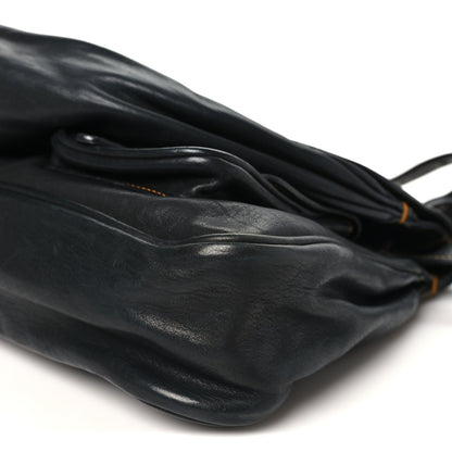 Christian Dior Calfskin Medium Gaucho Double Saddle Bag Black 10 of 10