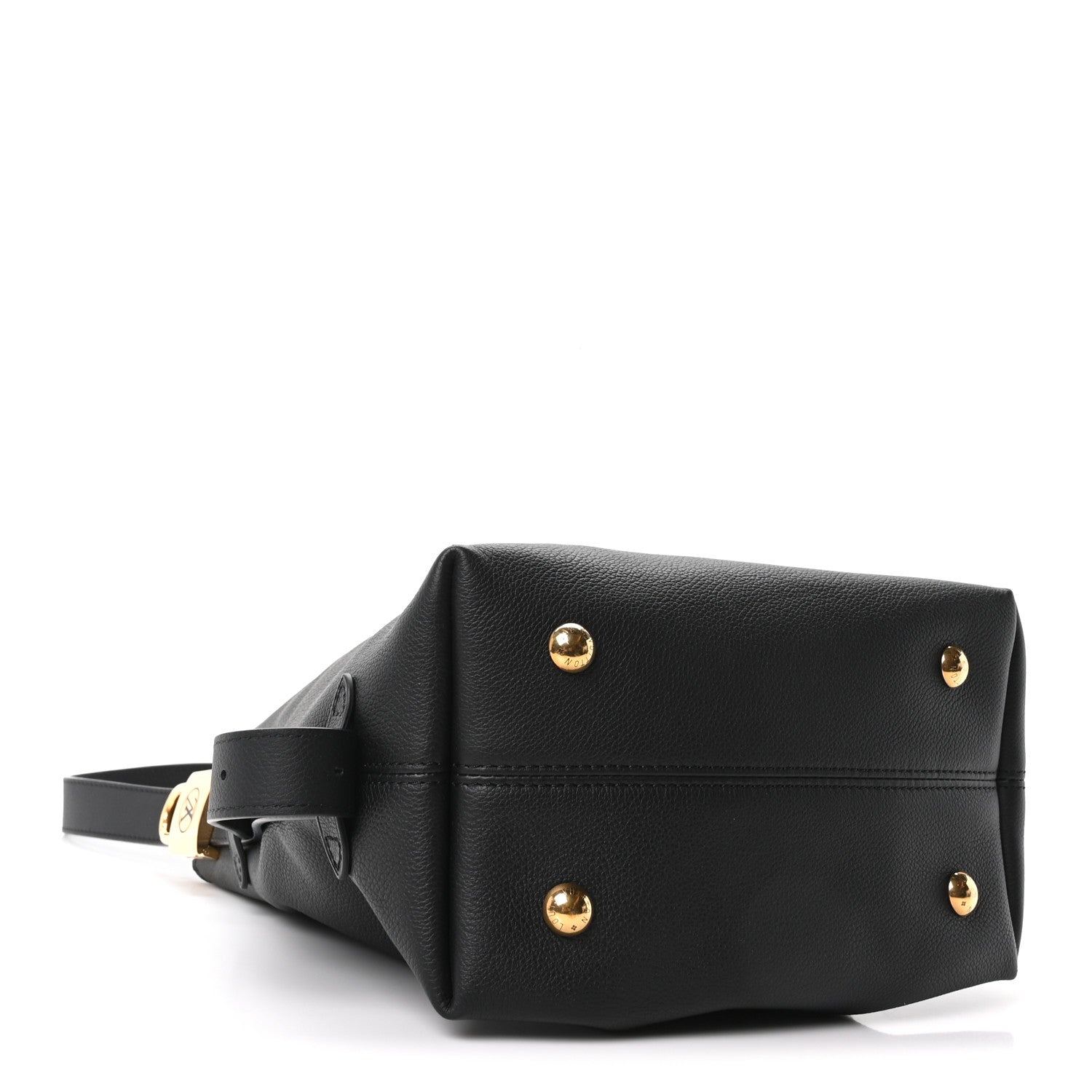 Louis Vuitton Grained Calfskin Low Key Hobo PM Black 5 of 10