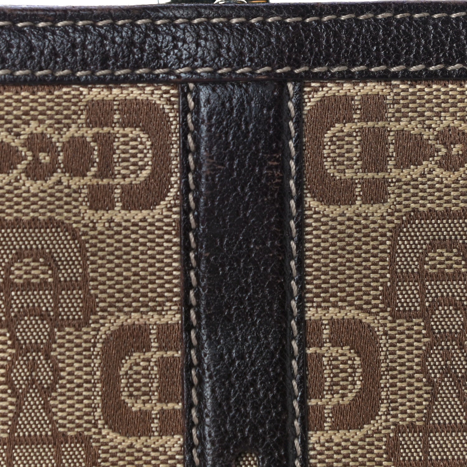Gucci Horsebit Canvas Buckle Compact Wallet Brown 18 of 19