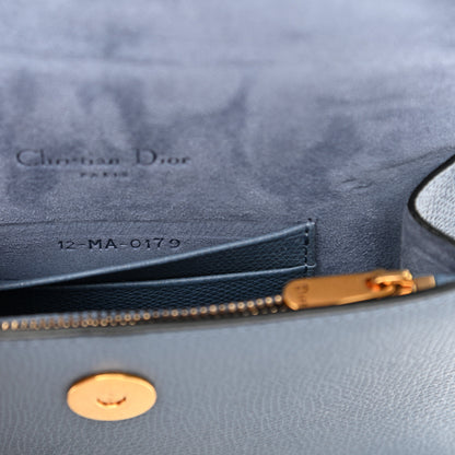 Christian Dior Grained Calfskin Saddle Belt Bag Denim Blue 9 of 10