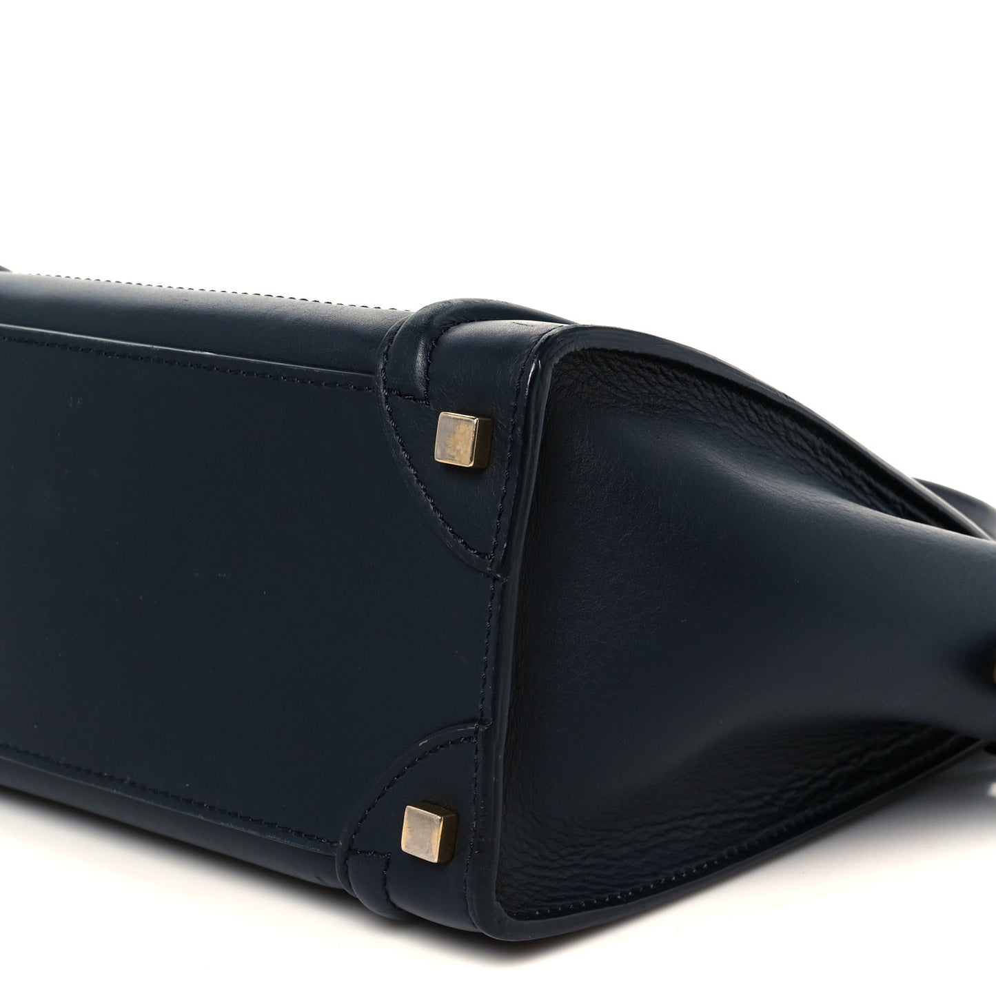 Smooth Calfskin Micro Luggage Navy Blue