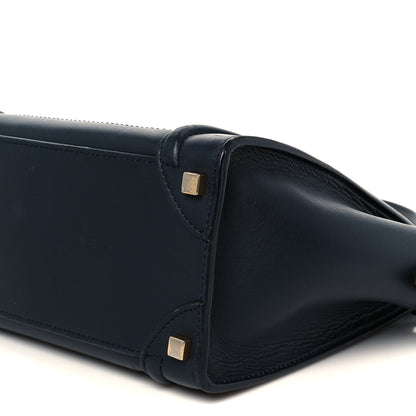 Celine Smooth Calfskin Micro Luggage Navy Blue 10 of 13