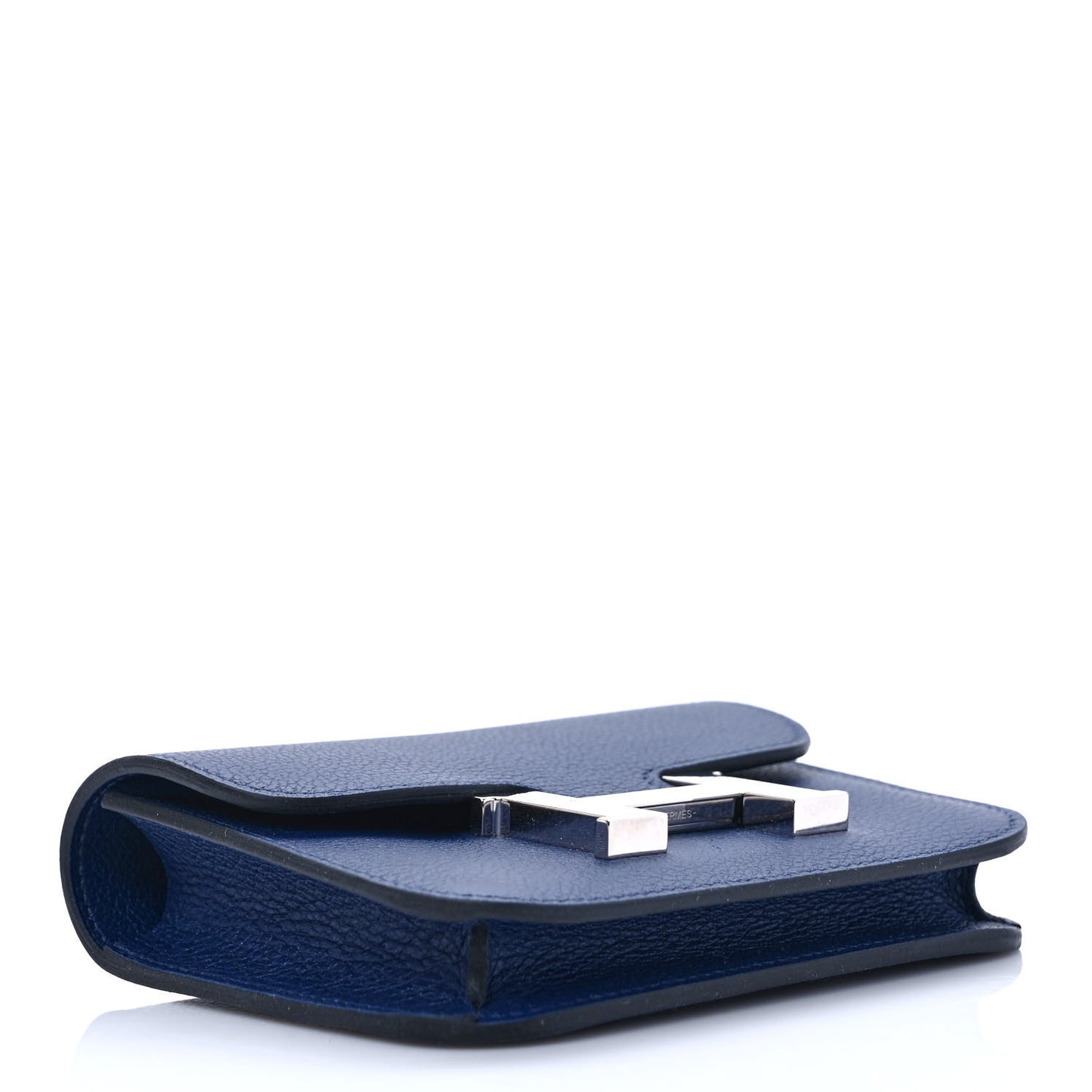 Evercolor Bi-Color Constance Slim Wallet Bleu Saphir Bleu France