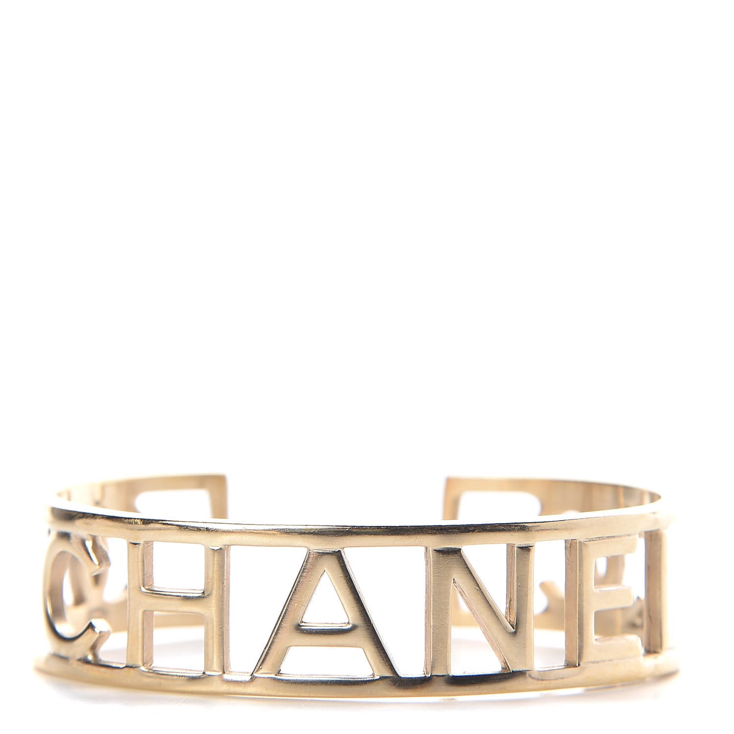 Metal Logo Cuff Gold