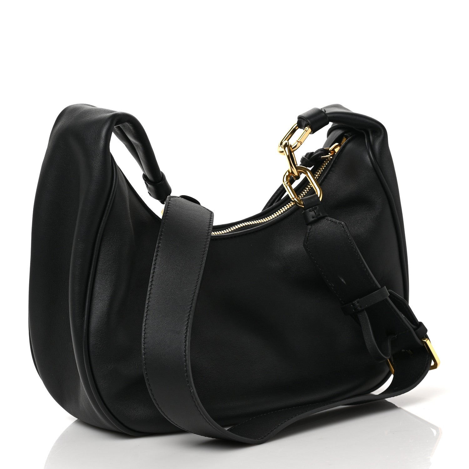MCM Nappa Mode Travia Medium Hobo Black 3 of 9