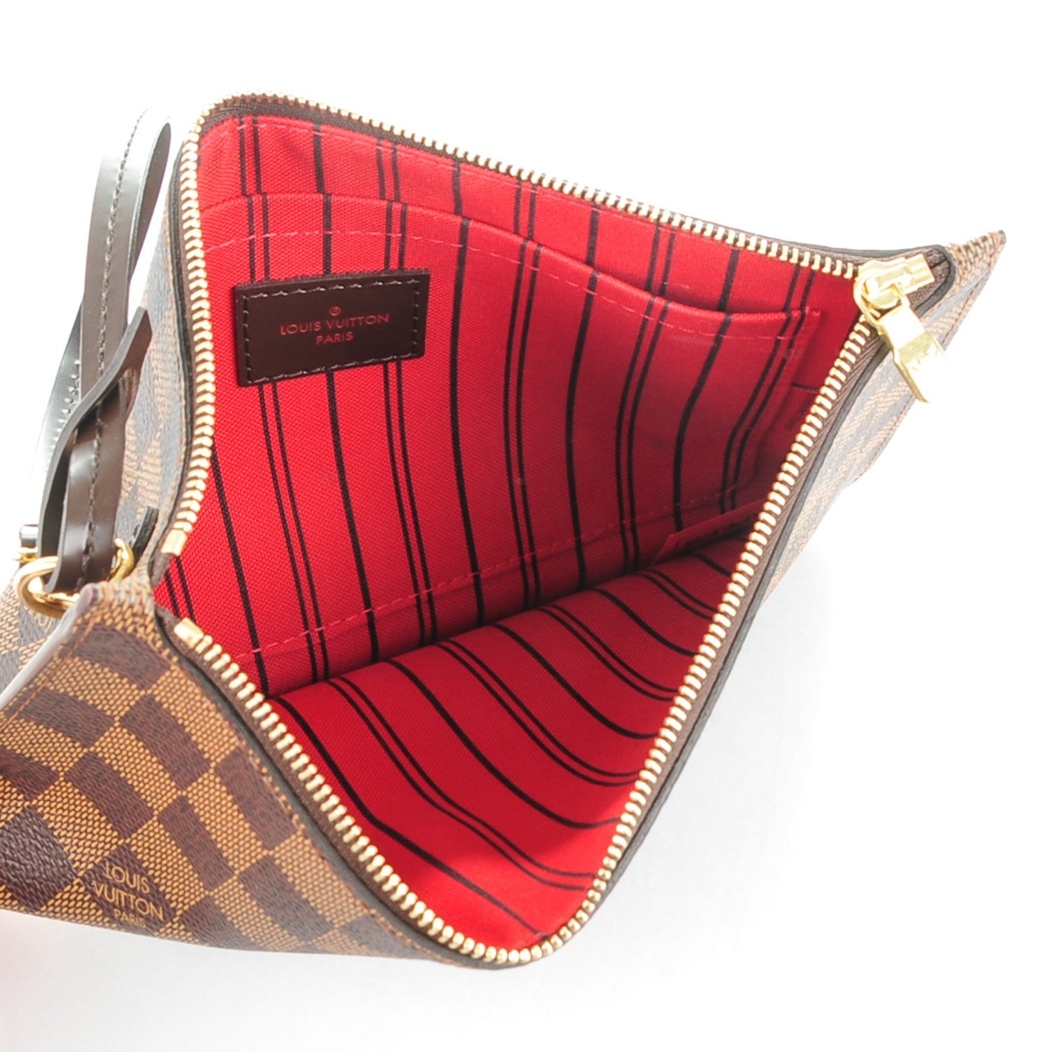 Louis Vuitton Damier Ebene Neverfull MM GM Pochette 5 of 8